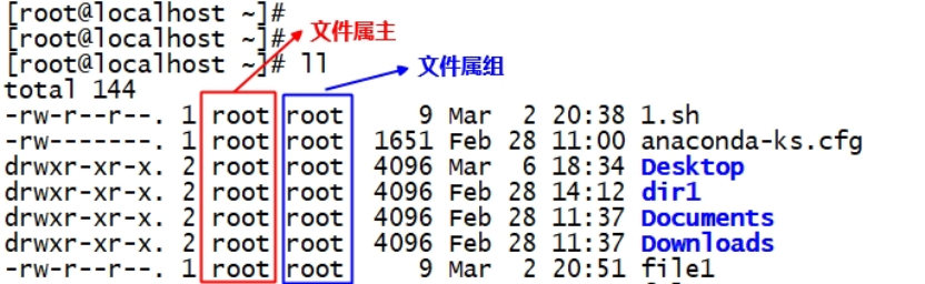 文件的属主和属组